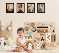 Tablica manipulacyjna sensoryczna Montessori Duża XL Imię GRATIS