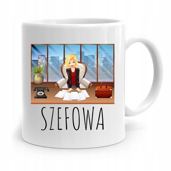 Kubek Prezent Dla Szefowej Szefowa Z Nadrukiem Ze Zdjęciem zdjęcie 1