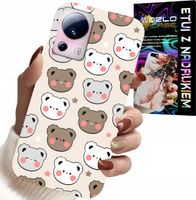 ETUI DO XIAOMI 13 LITE - MIŚ MISIE WZORY DLA NAJMŁODSZYCH + SZKŁO