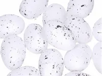 Jajka wielkanocne styropianowe nakrapiane 24 szt JAJKO BIAŁE 5 cm