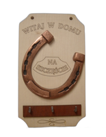 deska na klucze wieszak PODKOWA   21x12,5cm   NR.9