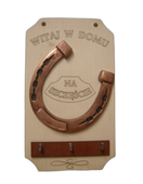 deska na klucze wieszak PODKOWA   21x12,5cm   NR.9