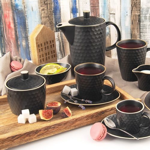 Cukierniczka ceramiczna czarna TEA TIME 320 ml na Arena.pl
