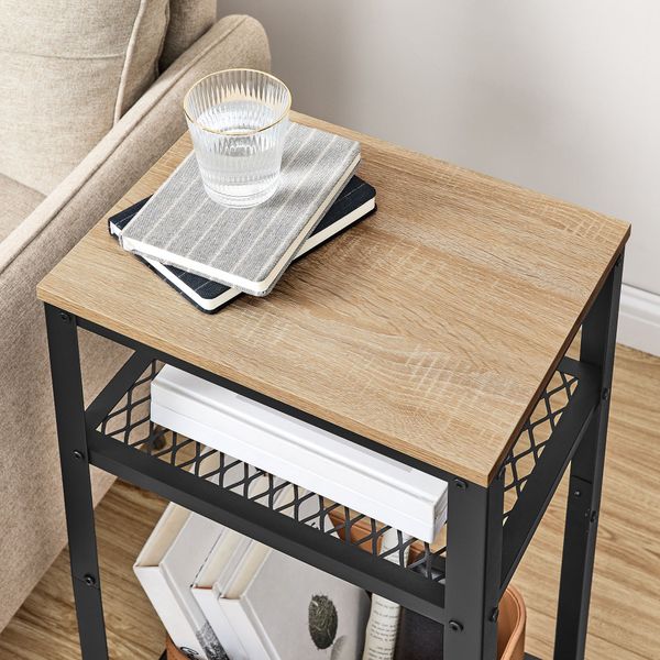 Stolik kawowy 40x30x75 szafka nocna sonoma loft do salonu i sypialni zdjęcie 6