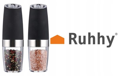 Młynek Elektryczny do Soli i Pieprzu Zestaw 2 Młynków do Mielenia Przypraw na Arena.pl