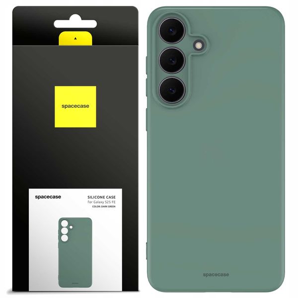 Spacecase Silicone Case 3.0 Galaxy S25 FE dark green zdjęcie 1