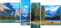 120CM 55 OBRAZ 4 ELEM JEZIORO MALIGNE ŚCIENNY