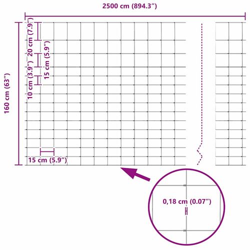 Ogrodzenie pastwiskowe Srebrny 25 x 1.6 m Stal galwanizowana na Arena.pl