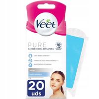 VEET Pure PLASTRY DO DEPILACJI TWARZY 20 szt