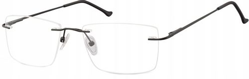 BEZRAMKOWE Okulary OPRAWKI Okularowe patentki prostokątne Grafitowe Unisex na Arena.pl