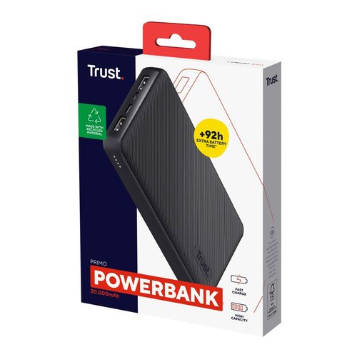 Power Bank Trust Primo Czarny 20000 mAh na Arena.pl