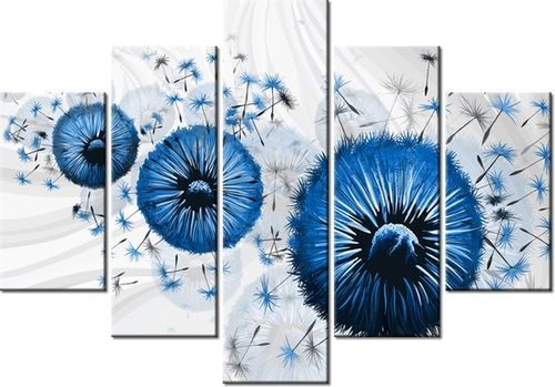 105CM 150CM OBRAZ 5 ELEM NIEBIESKI DMUCHAWIEC 4 DRUK na Arena.pl