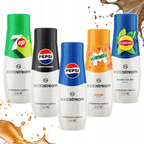 5x SYROP 7UP PEPSI MIRINDA LIPTON KONCENTRAT SODASTREAM DO 45L NAPOJU na Arena.pl