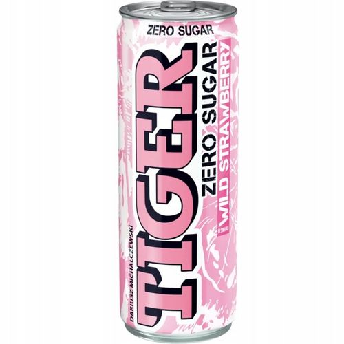 Napój energetyczny Tiger Zero Sugar Wild Strawberry 12x250ml na Arena.pl