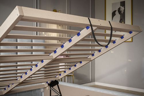 Łóżko tapicerowane LUX 1 180x200 ze  Stelażem i pojemnikiem na Arena.pl