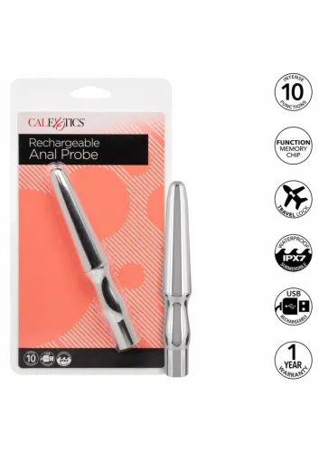 calexotics rechargeable anal probe czarna, 10 trybow, usb, ipx7 na Arena.pl