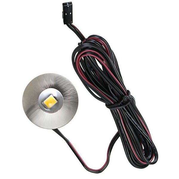 Zestaw podświetlenie mebli 5 x oprawa LED Iris 12V DC biała ciepła zdjęcie 2