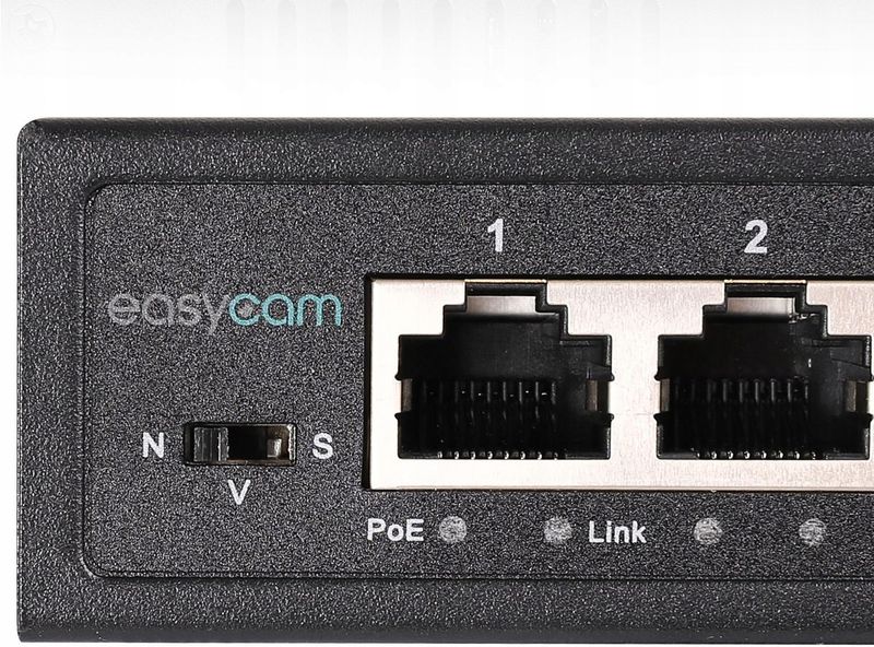 Switch PoE EasyCam 4FE z uplinkiem 60W zdjęcie 3