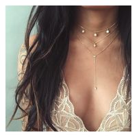 długi naszyjnik multi delikatny gwiazdki  n750