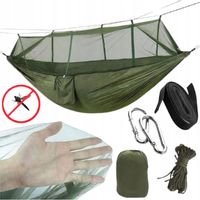 HAMAK Z MOSKITIERA OGRODOWY TURYSTYCZNY PODRÓŻNY