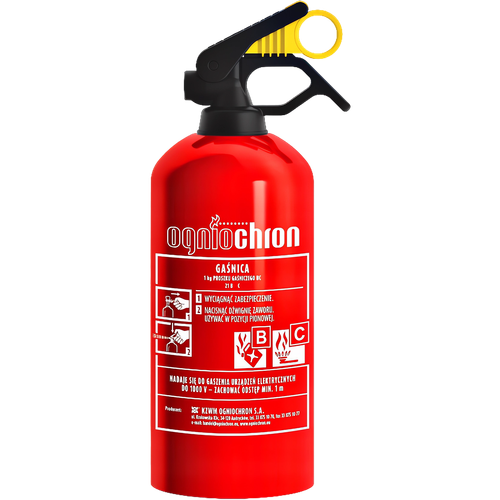GAŚNICA 1KG OGNIOCHRON APTECZKA DIN13164 + MOCOWANIE DO BAGAŻNIKA NA RZEP na Arena.pl