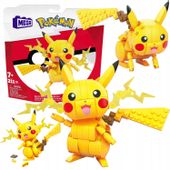 FIGURKA PIKACHU KLOCKI KONSTRUKCYJNE MEGA POKEMON DUŻY ZESTAW 211 ELEMENTÓW