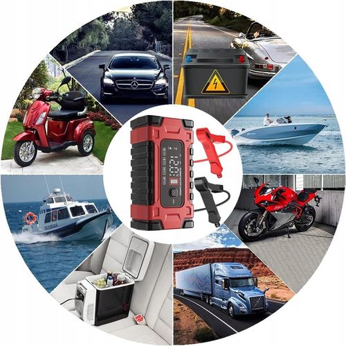 AUTOMATYCZNY INTELIGENTNY PROSTOWNIK ŁADOWARKA DO AKUMULATORA 12V 24V 10A na Arena.pl