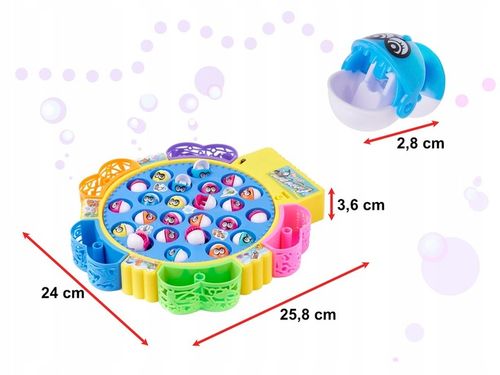 Gra Łowienie Rybek Zręcznościowa Rybki Do Łowienia 24 szt + 5 Wędki Muzyka na Arena.pl