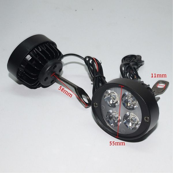 Mocowane Pod Lusterka Dwie Lampy Motocyklowe Led 12V/12W zdjęcie 5