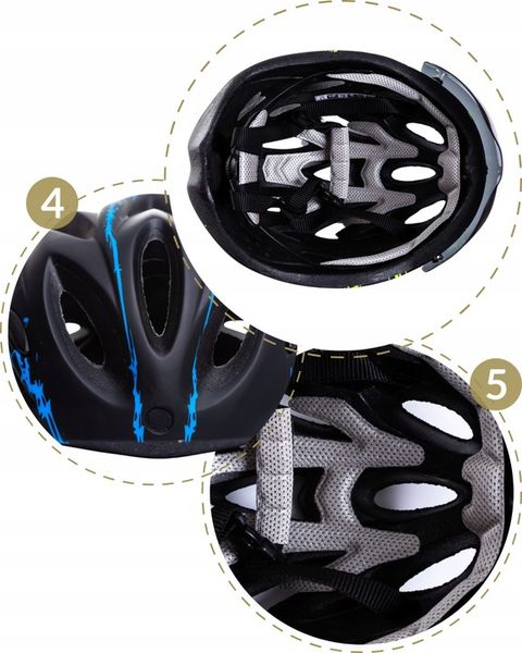 KASK ROWEROWY męski damski LEKKI REGULOWANY 54-62 cm z okularami 2 RODZAJE zdjęcie 9