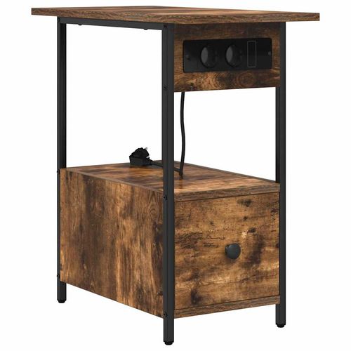 Szafka Nocna z szufladą Wędzony dąb 60 x 30 x 61 cm na Arena.pl