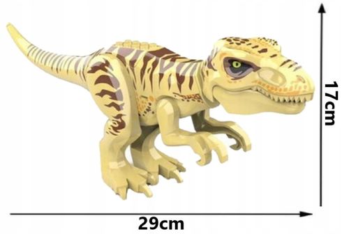 KLOCKI DINOZAUR T-REX DŹWIĘKI RUCHOMA FIGURKA na Arena.pl