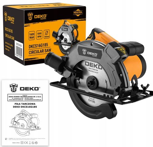 PIŁA TARCZOWA PRZECINARKA PILARKA RĘCZNA DO DREWNA 1600W TARCZA 185MM na Arena.pl