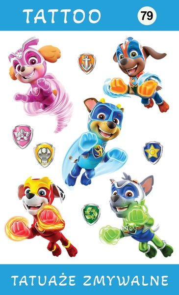 Tatuaże zmywalne Psi Patrol zdjęcie 1