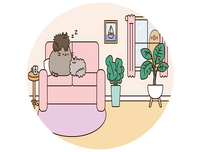 Opłatek na tort Pusheen