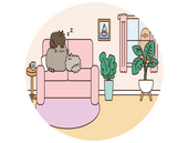 Opłatek na tort Pusheen