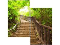 60X60CM SCHODAMI GÓRĘ DWU OBRAZ ŚCIAN