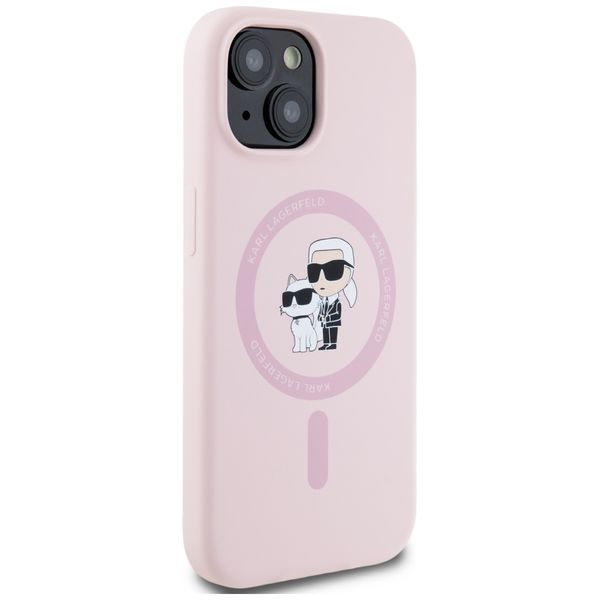Etui Karl Lagerfeld do iPhone 15 Plus, Różowy, MagSafe zdjęcie 4