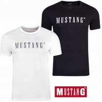 T-shirt męski KOSZULKA MUSTANG ZESTAW BIAŁA + CZARNA 100% BAWEŁNA L