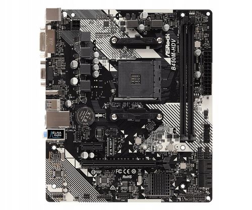 Płyta główna ASRock B450M Micro ATX Socket AM4 pod AMD Ryzen USB3 M.2 NVMe na Arena.pl