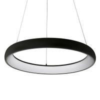Wisząca lampa okrągła Alessia LED 50W 3000K ring do salonu czarny