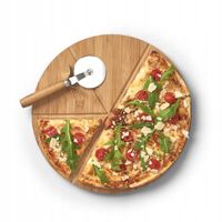 DESKA DO KROJENIA SERWOWANIA 32 cm + NÓŻ DO PIZZY
