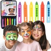 Wykręcane Kredki do Malowania Twarzy 6 kolorów