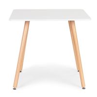 Stolik kuchenny nowoczesny drewniany kwadratowy 80x80 cm