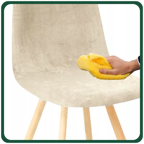 POKROWIEC NA KRZESŁO SKANDYNAWSKIE KASZMIROWY BEŻ WELUR ELASTYCZNY GRUBY na Arena.pl