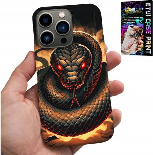 ETUI DO IPHONE 15 PRO - WĄŻ, WĘŻE KOBRA GRZECHOTNIK CASE + FOLIA na Arena.pl