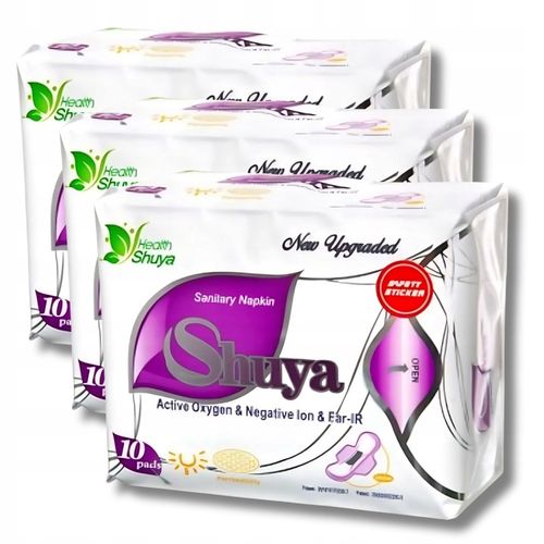 Podpaski Shuya Health dzienne bawełniane 10 sztuk ZESTAW 3 opakowań na Arena.pl