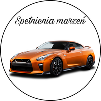 Opłatek na tort Urodziny Nissan Samochód Auto Logo