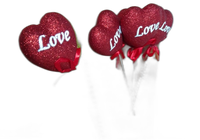 serca na piku 6szt. love | vaa-17116