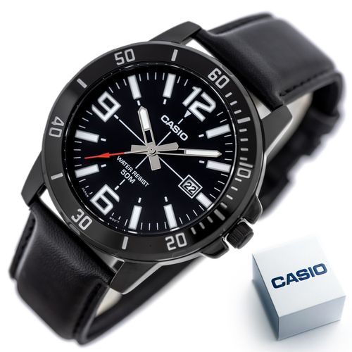ZEGAREK MĘSKI CASIO MTP-VD01BL-1B (zd169d) + BOX na Arena.pl